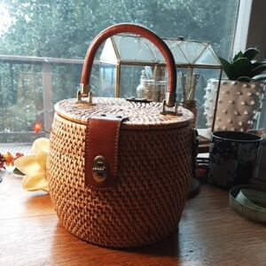 Rattan Basket Bag